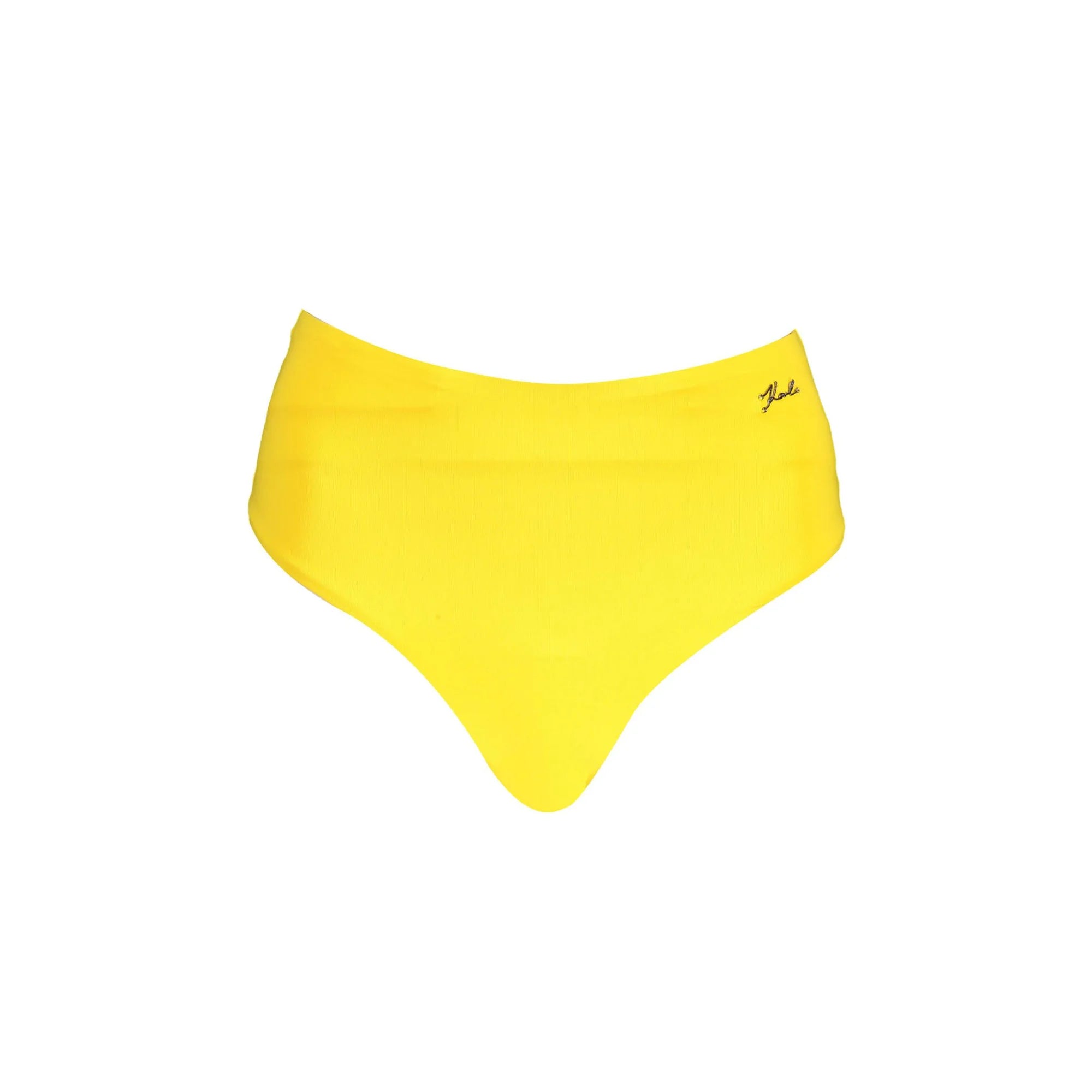 Karl Lagerfeld Beachwear Costume Mare Donna Giallo Vita Alta - foto prodotto